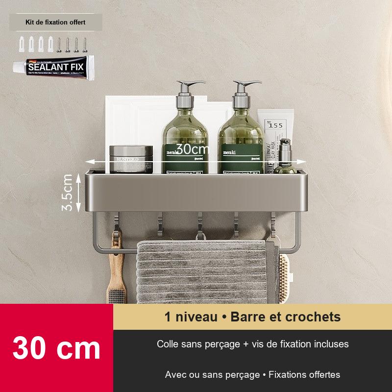 Étagère murale de salle de bain sans perçage – vue 14
