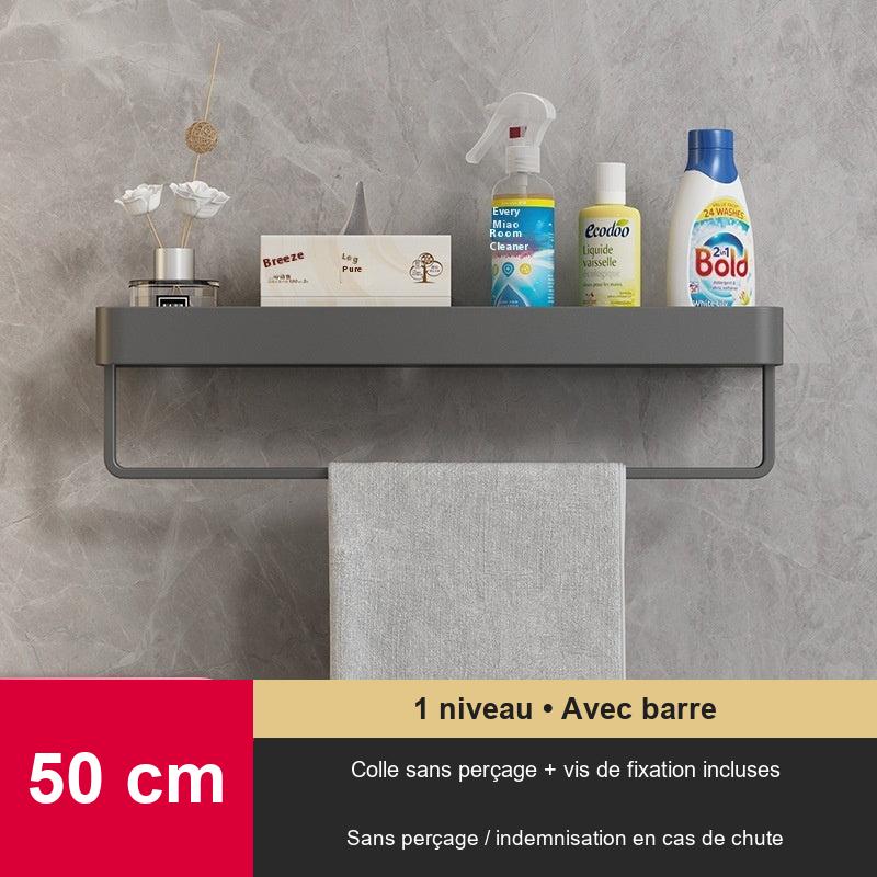 Étagère murale de salle de bain sans perçage – vue 10