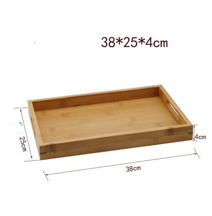 Plateau de rangement en bambou rond ou rectangulaire – vue 4