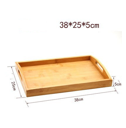 Plateau de rangement en bambou rond ou rectangulaire – vue 6