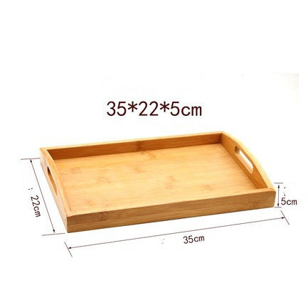 Plateau de rangement en bambou rond ou rectangulaire – vue 7