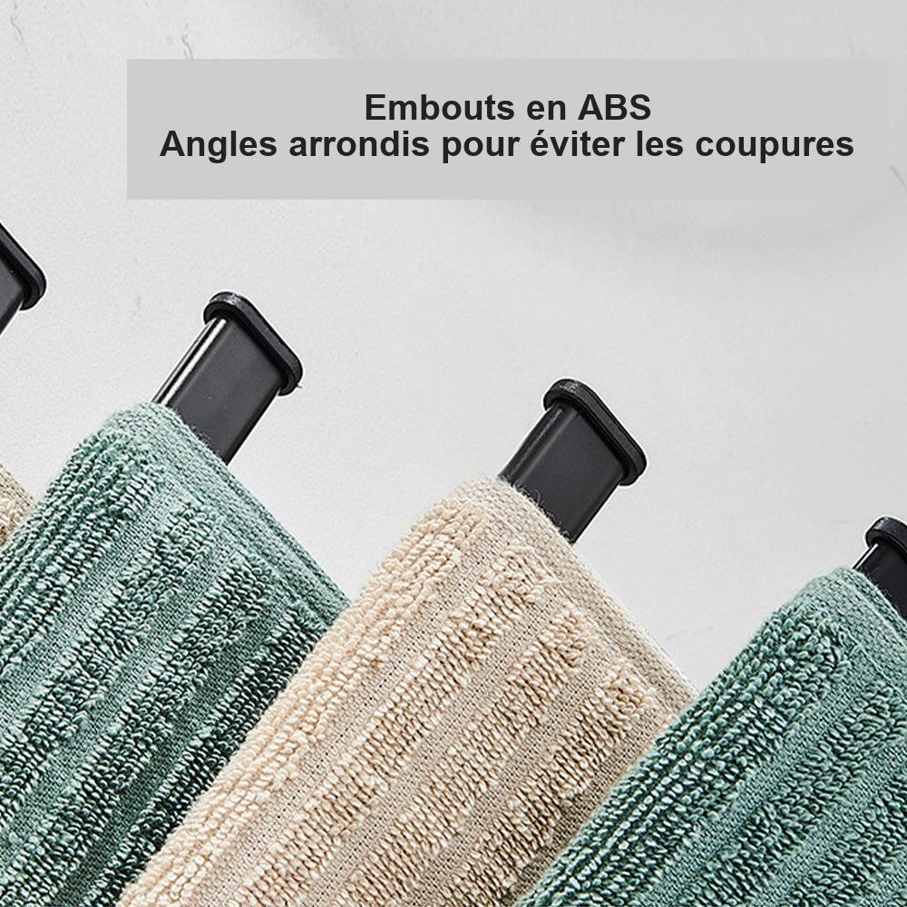 Porte-serviettes mural rotatif en aluminium – vue 4