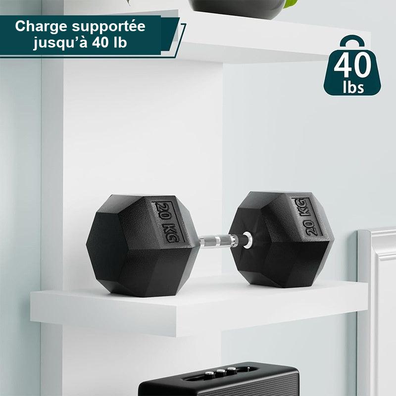 Étagère murale 5 niveaux – avec ou sans crochets – vue 3