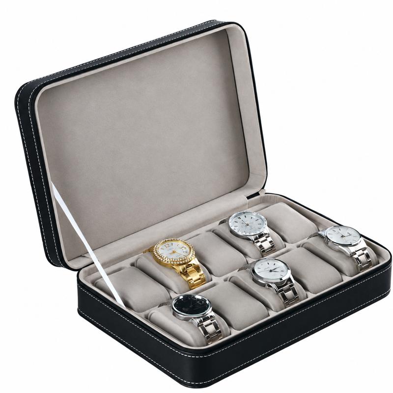 Étui de rangement pour montres – 10 ou 12 emplacements – vue 6