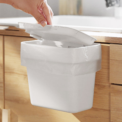 Bac mural compact avec couvercle anti-odeurs – vue principale