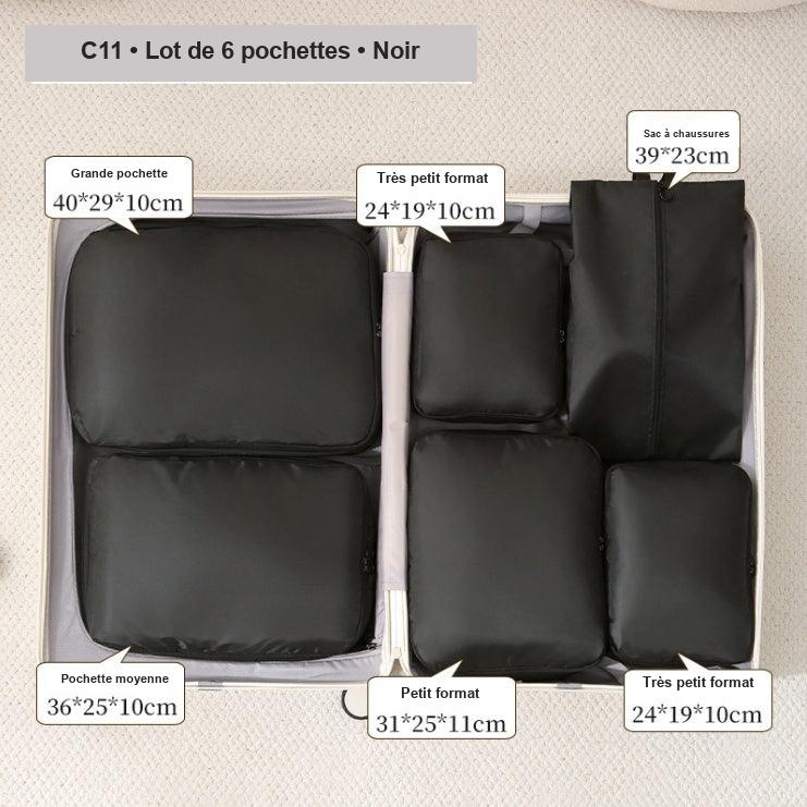 Pochettes de rangement pour valise – lot de 4 ou 6 – vue 9
