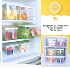 Bac de rangement pour réfrigérateur – format compact – vue 3