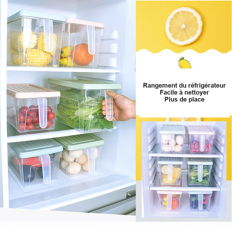 Bac de rangement pour réfrigérateur – format compact – vue 3
