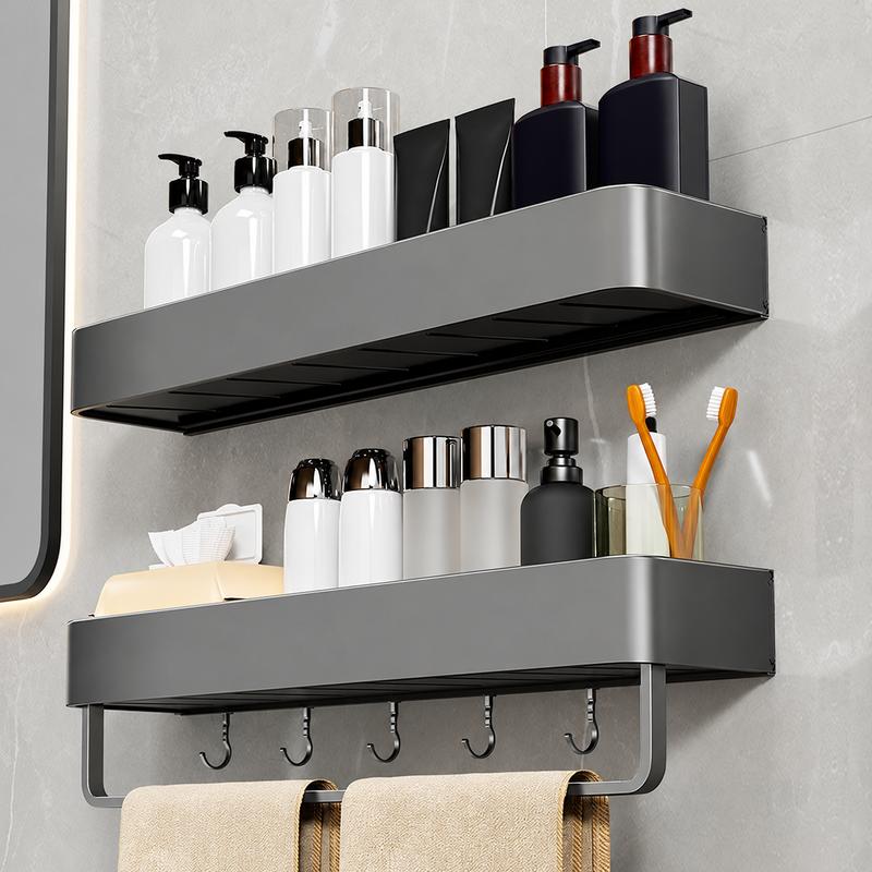 Étagère murale de salle de bain sans perçage – vue principale