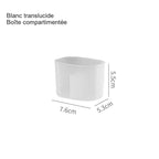 Boîte de rangement compartimentée pour salle de bain – vue 3