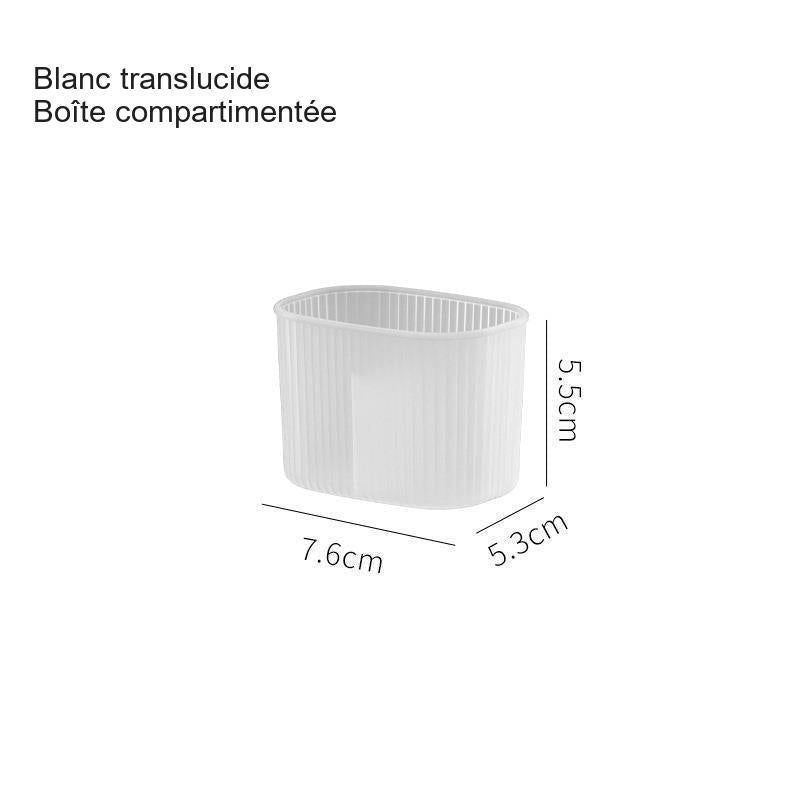 Boîte de rangement compartimentée pour salle de bain – vue 3