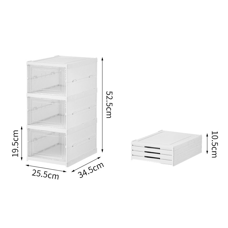 Meuble à chaussures pliable transparent – vue 5