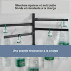 Porte-serviettes mural rotatif en aluminium – vue 3