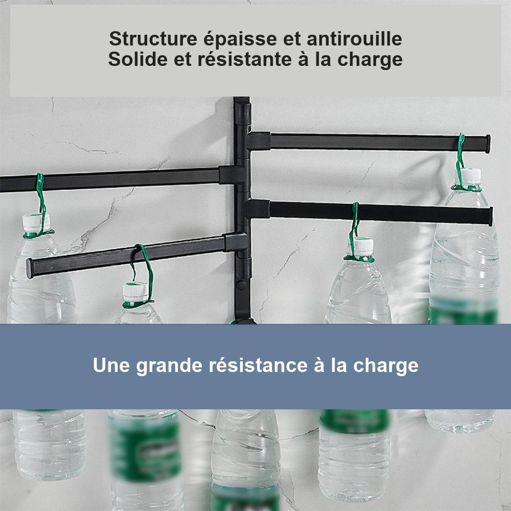 Porte-serviettes mural rotatif en aluminium – vue 3
