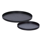 Plateau vide-poche rond en inox noir – vue 7