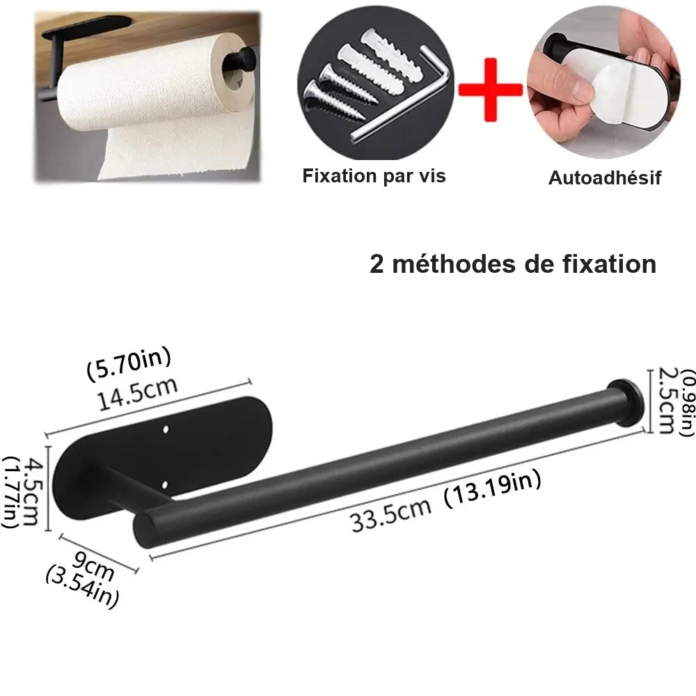 Porte-rouleau adhésif pour cuisine ou salle de bain – visuel 7/9