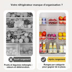 Bac de rangement pour réfrigérateur avec plateau égouttoir – visuel 4/8