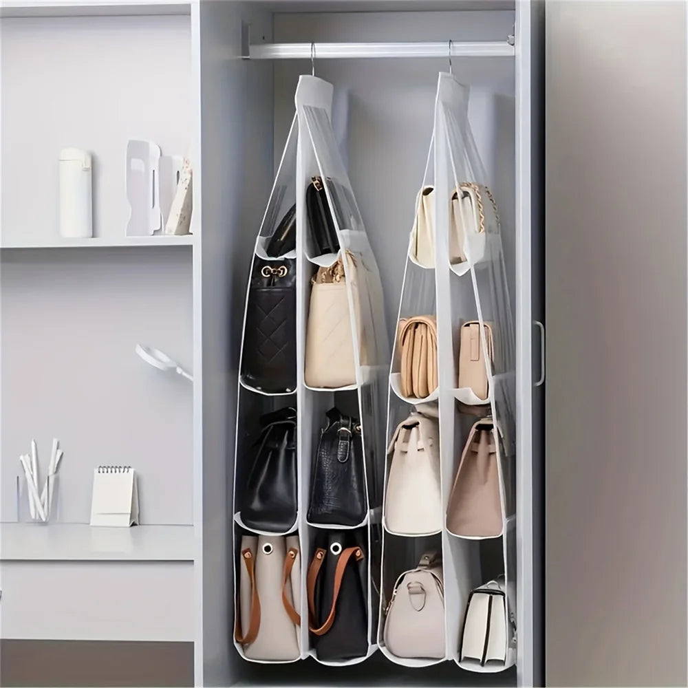 Organiseur suspendu pour sacs à main – dressing – visuel 5/12