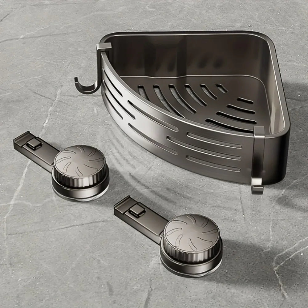 Étagère d’angle de douche à ventouses – sans perçage – visuel 5/7