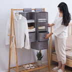 Organiseur suspendu pour dressing – tiroirs textiles – visuel 2/14