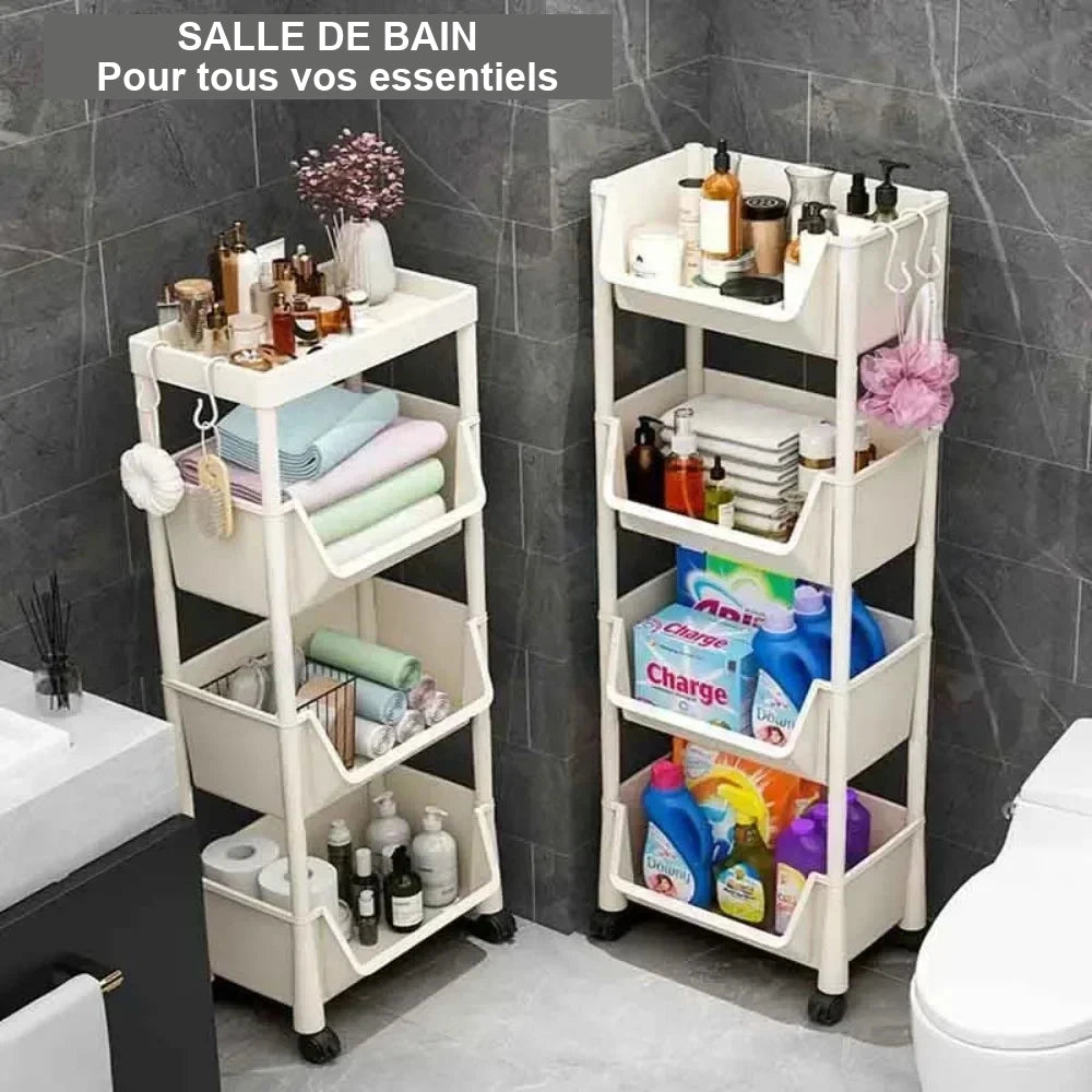 Desserte de rangement à roulettes – 2 à 5 niveaux – visuel 5/10