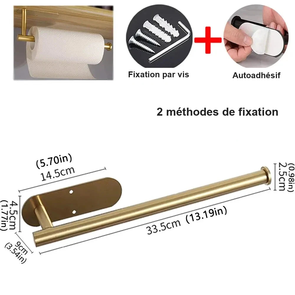 Porte-rouleau adhésif pour cuisine ou salle de bain – visuel 9/9