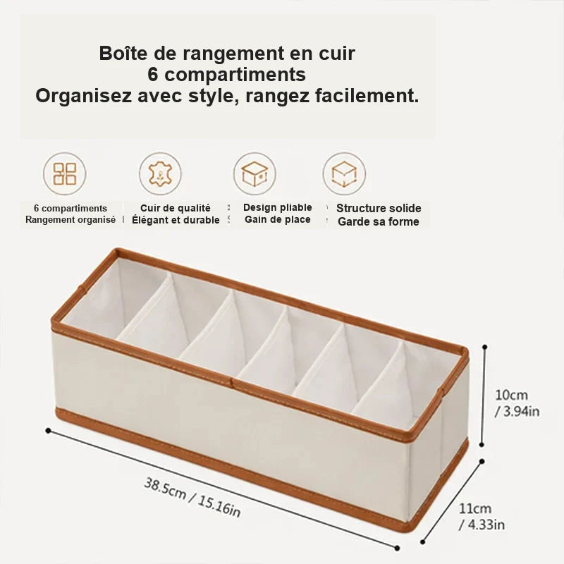 Organiseur de ceintures à compartiments pour dressing – visuel 3/9