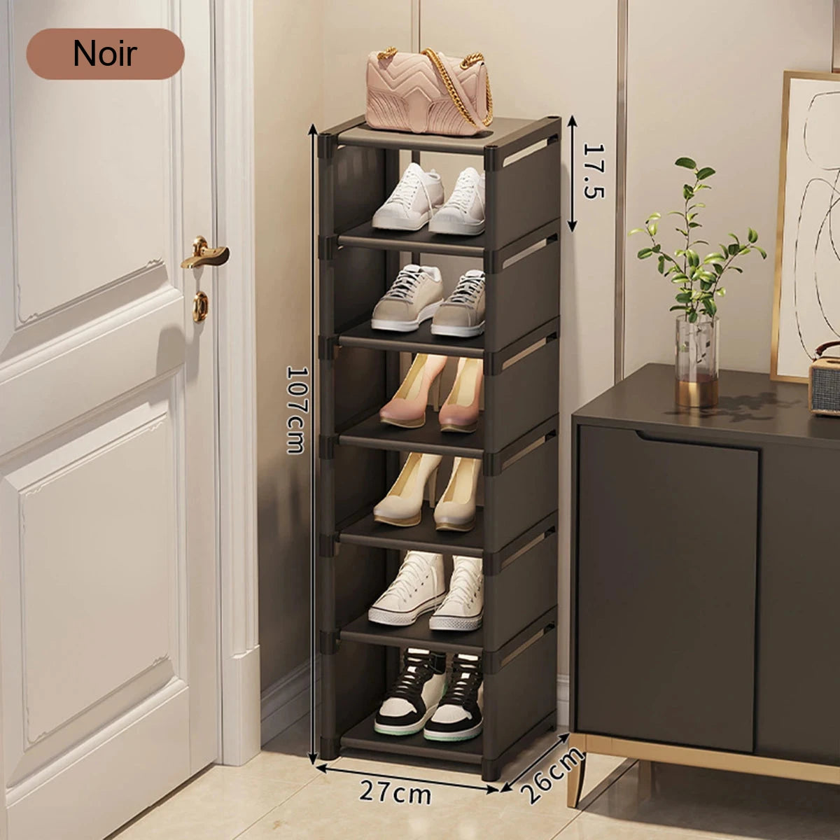 Étagère à chaussures étroite – gain de place – visuel 9/19