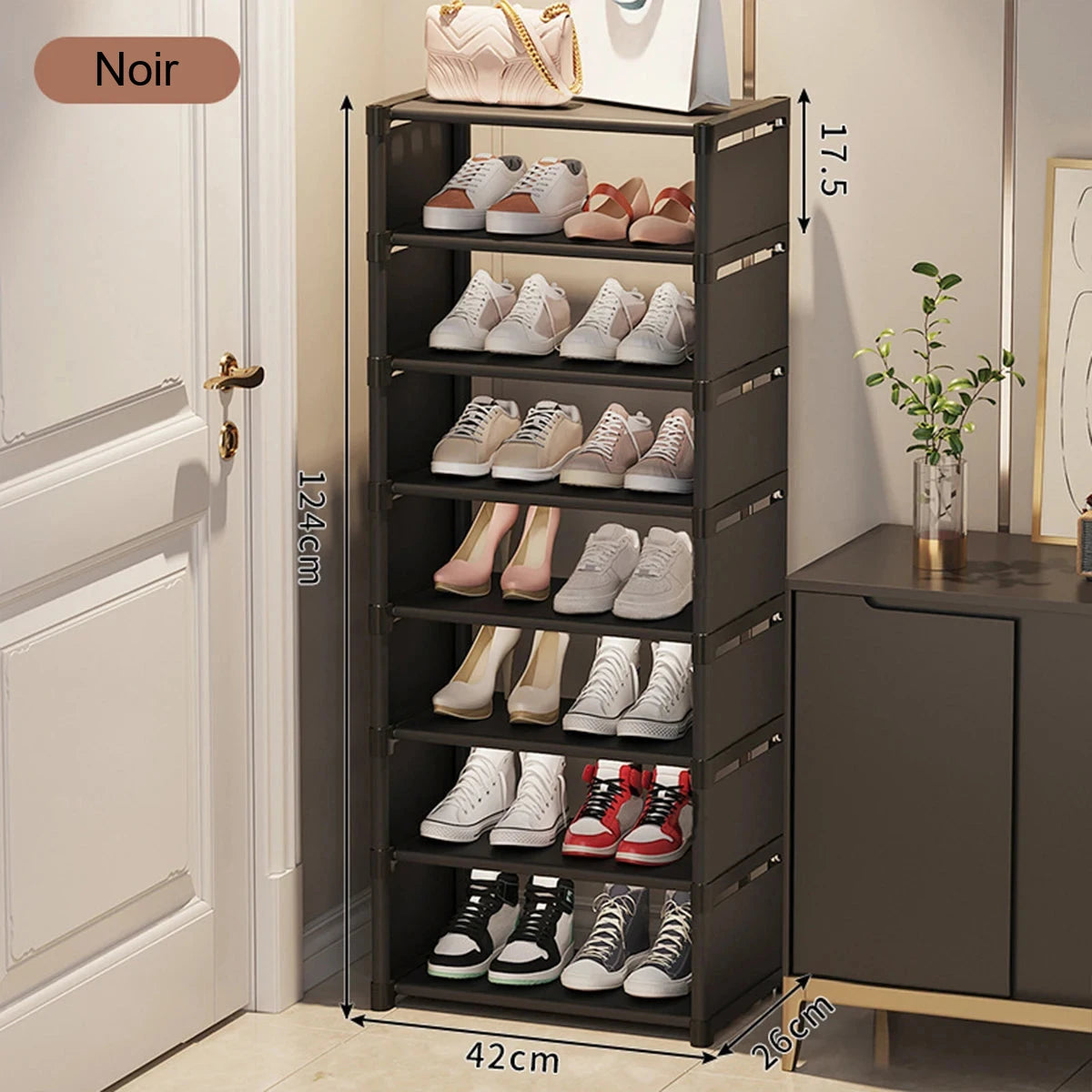 Étagère à chaussures étroite – gain de place – visuel 7/19