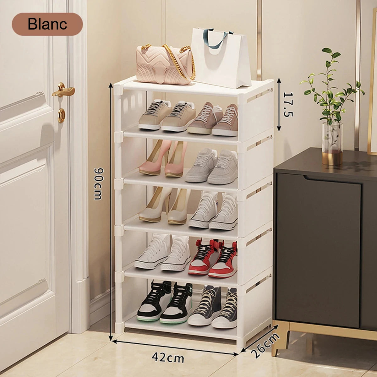 Étagère à chaussures étroite – gain de place – visuel 5/19