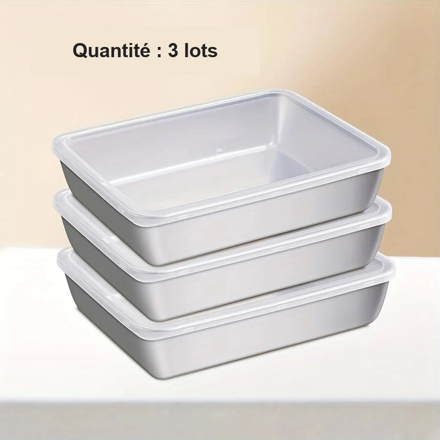 Boîtes de conservation en inox – lot de 2 ou 3 – visuel 6/6