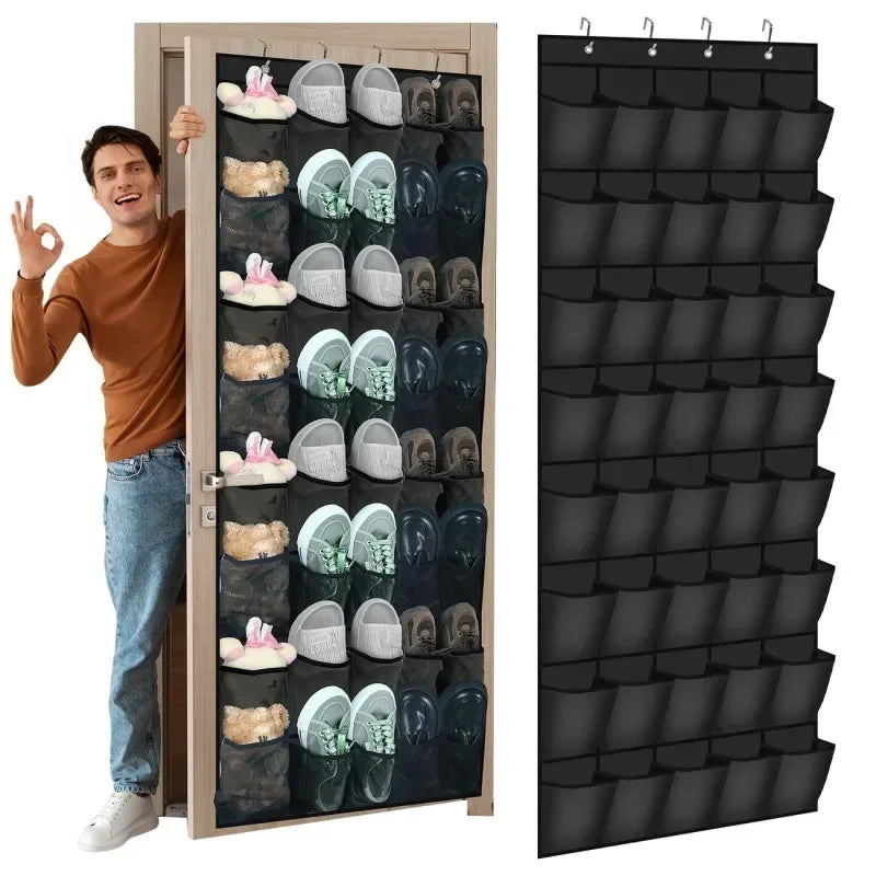 Range-chaussures suspendu derrière une porte – multipoche – visuel 8/11