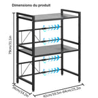 Étagère extensible pour micro-ondes avec crochets – visuel 2/8
