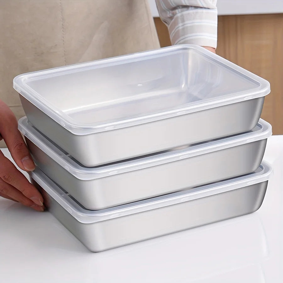 Boîtes de conservation en inox en lot – Orgamania