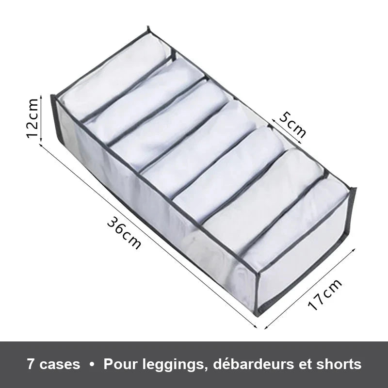 Organiseur textile de tiroir pour sous-vêtements et chaussettes – visuel 8/35