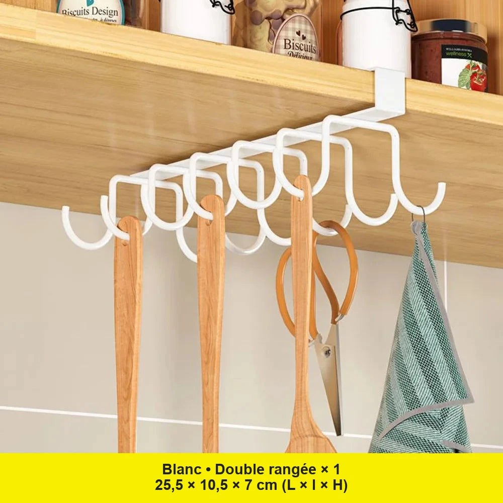Rangement sous placard avec crochets pour cuisine – visuel 11/13