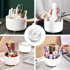 Organiseur de maquillage rotatif 360° – 5 compartiments – visuel 5/10