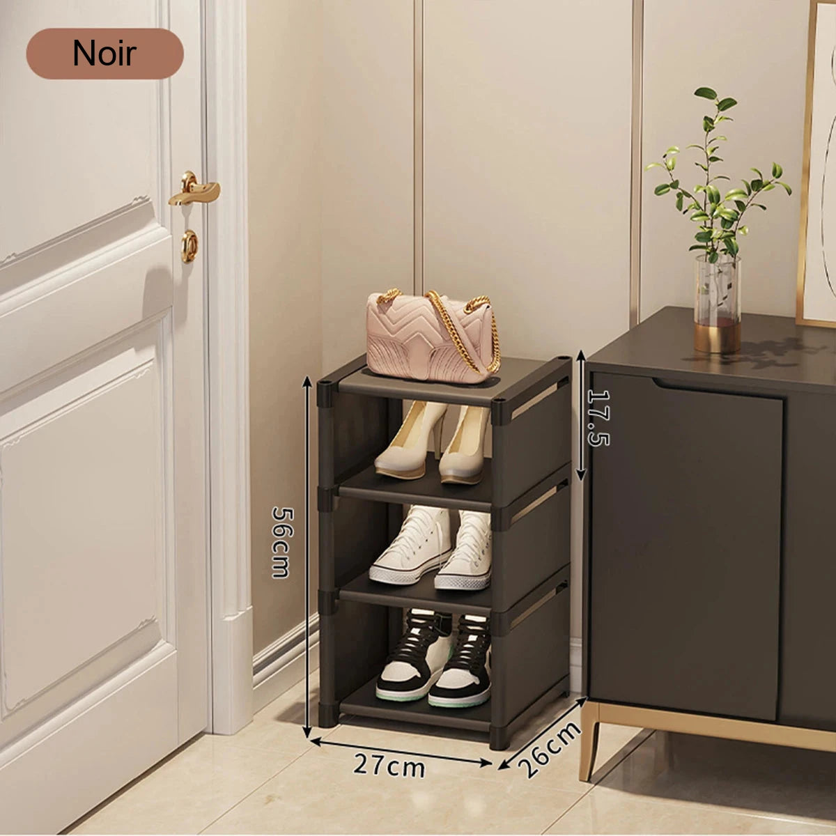 Étagère à chaussures étroite – gain de place – visuel 15/19