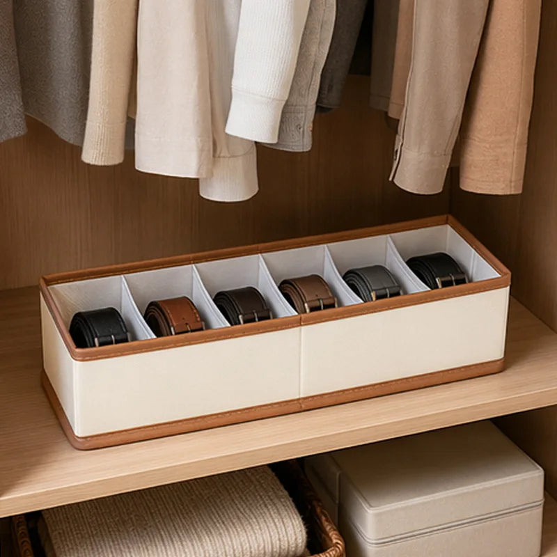 Organiseur de ceintures à compartiments pour dressing – visuel 4/9