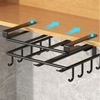 Rangement sous placard avec crochets pour cuisine – visuel 2/13
