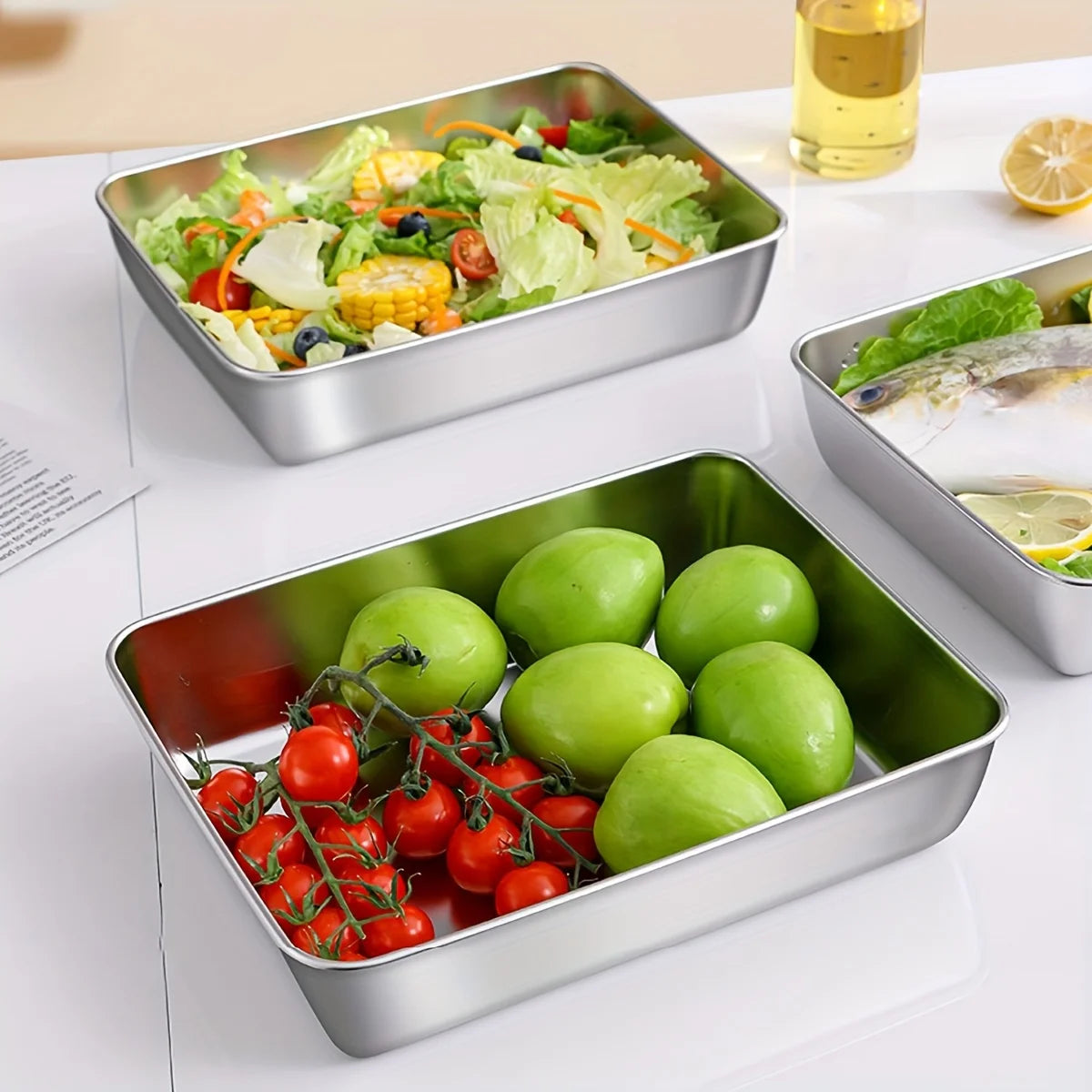 Boîtes de conservation en inox – lot de 2 ou 3 – visuel 4/6