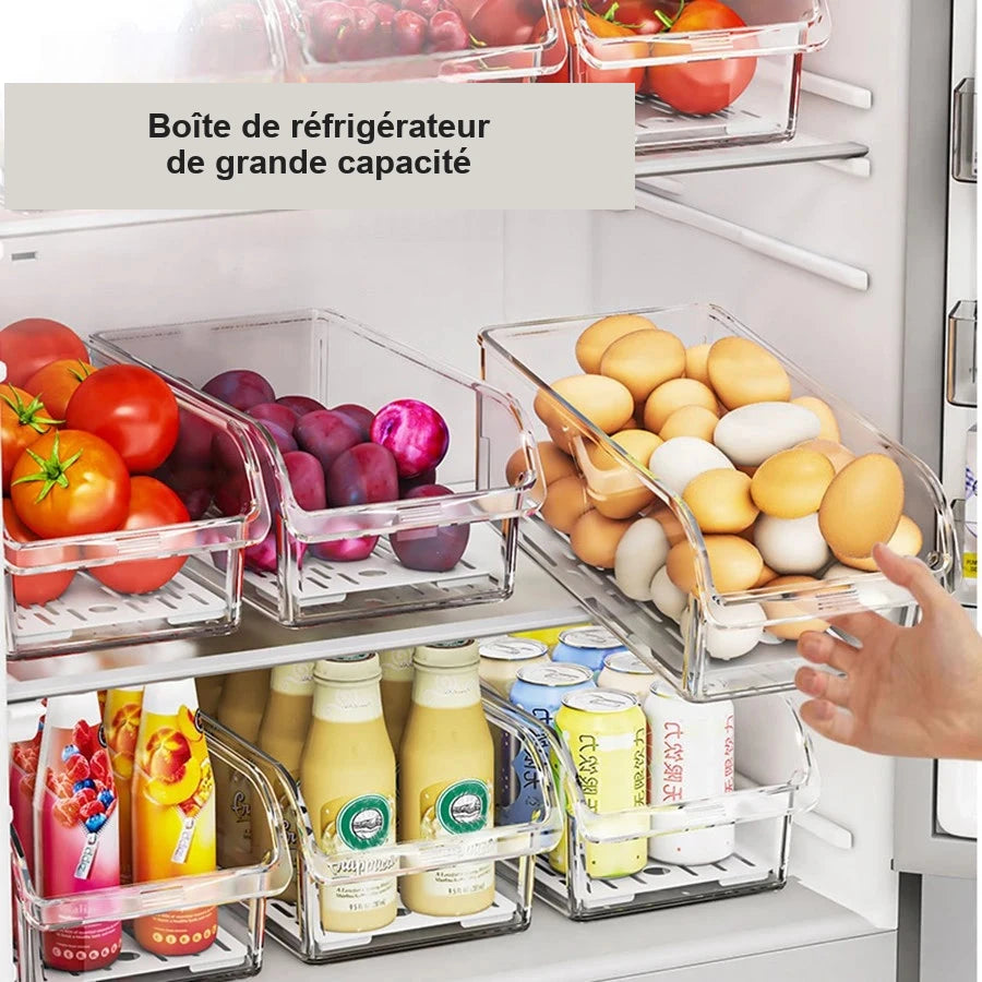 Bac de rangement pour réfrigérateur avec plateau égouttoir – visuel 2/8