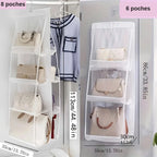 Organiseur suspendu pour sacs à main – dressing – visuel 4/12