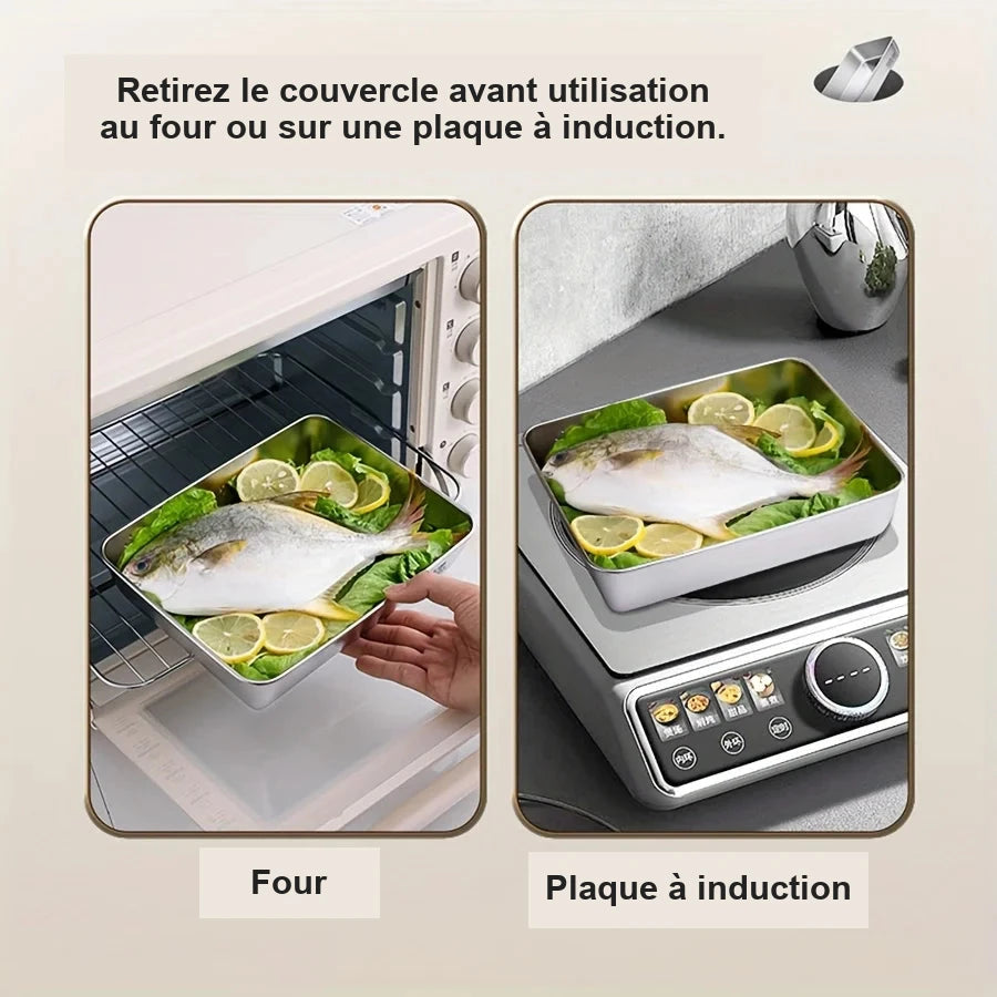 Boîtes de conservation en inox – lot de 2 ou 3 – visuel 2/6