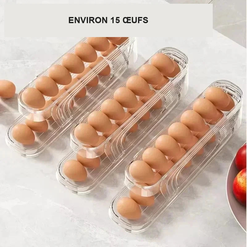Range-œufs à deux niveaux pour réfrigérateur – visuel 4/6