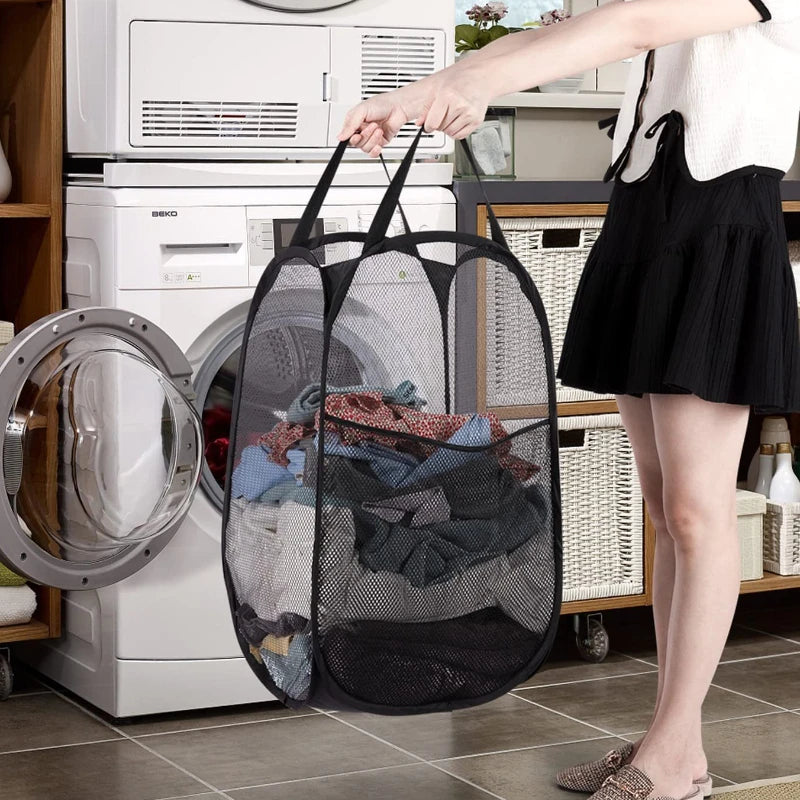 Panier à linge pliable en maille – visuel 4/9