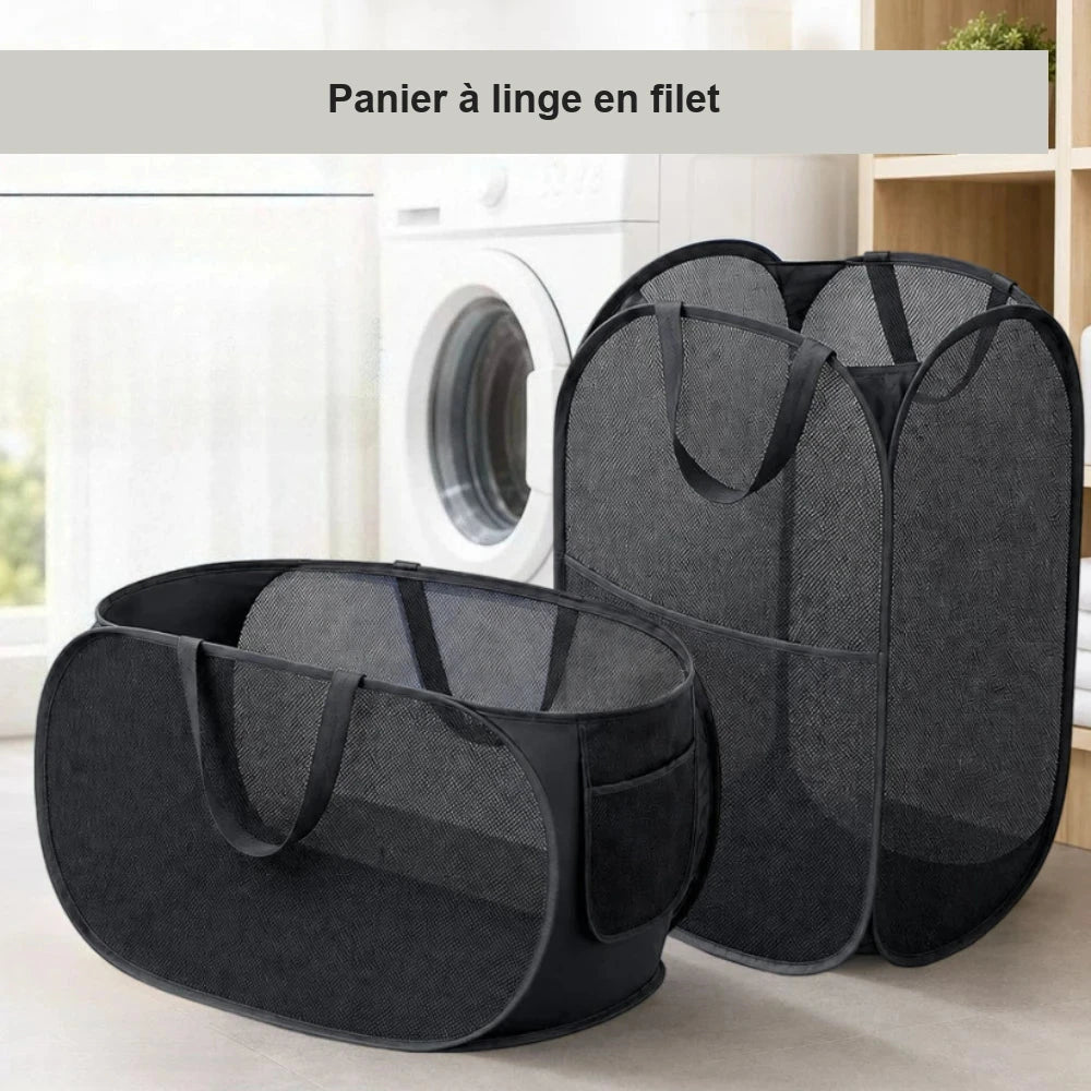 Panier à linge pliable en maille – visuel 2/9