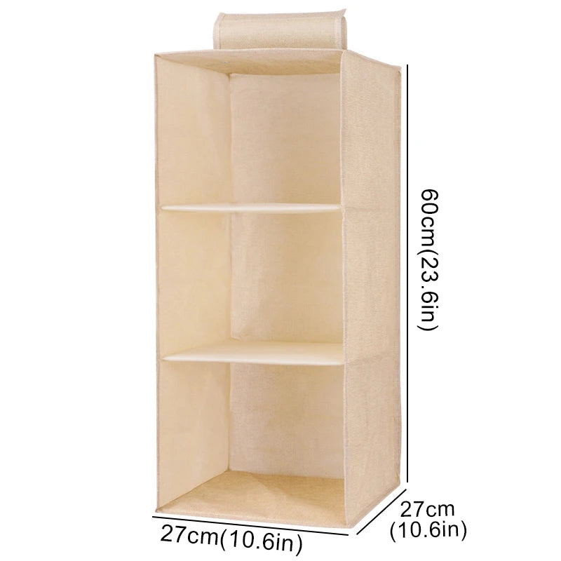 Organiseur suspendu pour dressing – tiroirs textiles – visuel 10/14