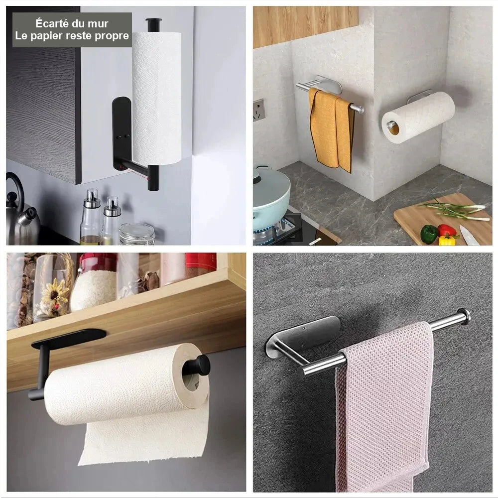Porte-rouleau adhésif pour cuisine ou salle de bain – visuel 6/9