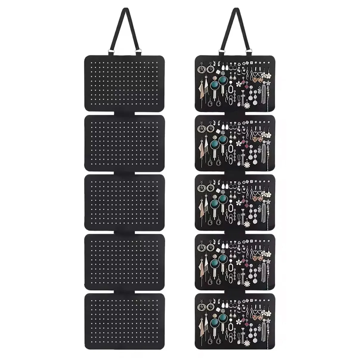 Rangement suspendu pour boucles d'oreilles à cinq niveaux – Orgamania